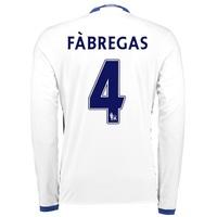 Chelsea Third Shirt 16-17 - Long Sleeve with Fàbregas 4 printing, White