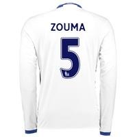 Chelsea Third Shirt 16-17 - Long Sleeve with ZOUMA 5 printing, White