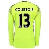 Chelsea Goalkeeper Shirt 16-17 with Courtois 13 printing, Yellow