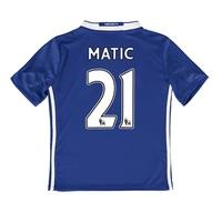 Chelsea Home Shirt 2016-17 - Kids with Matic 21 printing, Blue