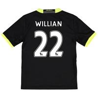 chelsea away shirt 16 17 kids with willian 22 printing black