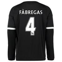 Chelsea Third Shirt 2015/16 - Long Sleeve Black with Fàbregas 4 printi, White