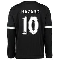 Chelsea Third Shirt 2015/16 - Long Sleeve Black with Hazard 10 printin, White