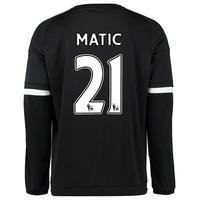 Chelsea Third Shirt 2015/16 - Long Sleeve Black with Matic 21 printing, White