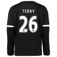 Chelsea Third Shirt 2015/16 - Long Sleeve Black with Terry 26 printing, White