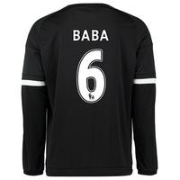 Chelsea Third Shirt 2015/16 - Long Sleeve Black with Baba 6 printing, White