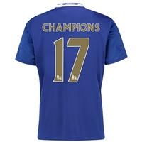 chelsea home shirt 2016 17 with champions 17 printing blue