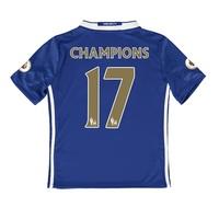 Chelsea Home Shirt 2016-17 - Kids with Champions 17 printing, Blue