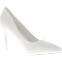 Chaussmoi Escarpins blancs vernis à talon fin de 9 cm bouts pointus women\'s Court Shoes in white