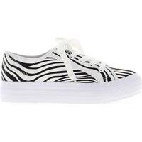 Chaussmoi Sneakers flat white reasons women Zebra and thick soles women\'s Trainers in white