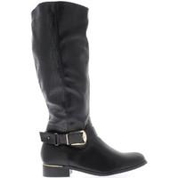 chaussmoi boots large female waist black stuffed with 35 cm aspect sna ...