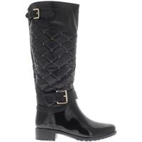 Chaussmoi Boots women black small heel 3.5 cm bi material women\'s High Boots in black