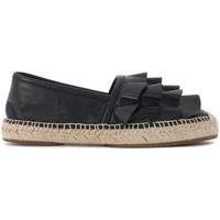 chie mihara pliego black leather espadrillas womens slip ons shoes in  ...