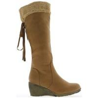 chaussmoi boots camel women to offset of 7cm and lace heel womens high ...