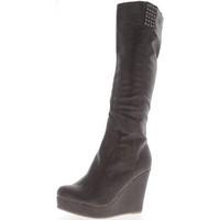 Chaussmoi Wedge boots Brown heel women 10.5 cm women\'s High Boots in brown