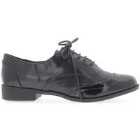 chaussmoi black richelieux to heel by 3 cm and laces bi material women ...