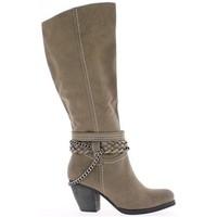 chaussmoi black women boots with 6cm heel womens high boots in brown
