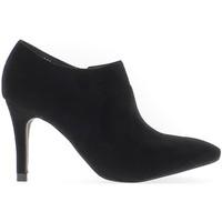 chaussmoi boots low black pointy heel purposes 9cm suede look sharp wo ...