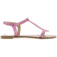 chaussmoi barefoot woman pink to twill tape 1 cm womens sandals in pin ...