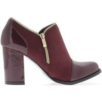 chaussmoi bordeaux low boots with big heels 85 cm bi material womens l ...