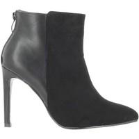 chaussmoi black women boots at heel of 105 cm bi material womens low a ...