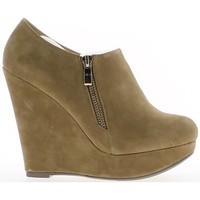 chaussmoi wedge boots moles aspect suede front tray 12cm heel womens l ...