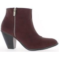 chaussmoi red low boots painted with 10cm heel womens low ankle boots  ...