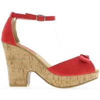 chaussmoi red heel of 105 cm and platform sandals womens sandals in re ...