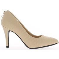 Chaussmoi Shoes beige women high heel 9cm pointed tips women\'s Court Shoes in BEIGE