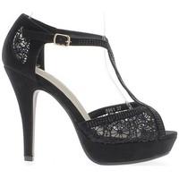 Chaussmoi Shoes woman heel black rhinestone needle 11.5 cm women\'s Court Shoes in black