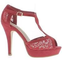 Chaussmoi Shoes women red heel rhinestone needle 11.5 cm women\'s Court Shoes in red
