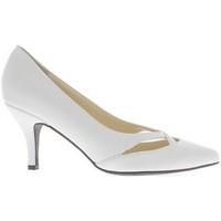 Chaussmoi Shoes large women size white sharp 8.5 cm heel women\'s Court Shoes in white