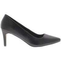 Chaussmoi Sharp black thin 7cm aspect suede heels pumps women\'s Court Shoes in black