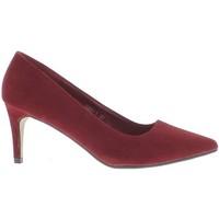 Chaussmoi Sharp red thin 7cm aspect suede heels pumps women\'s Court Shoes in red
