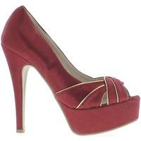 chaussmoi open bright shoes red and gilded heel needle 135 cm and plat ...