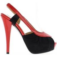 Chaussmoi Sandals beige and black women to 14.5 cm and platform heels women\'s Sandals in black