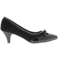 Chaussmoi Shoes woman bi material black end 5.5 cm heel women\'s Court Shoes in black
