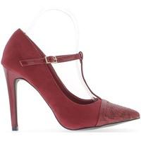 chaussmoi shoes woman bi material red sharp 105 cm heel womens court s ...