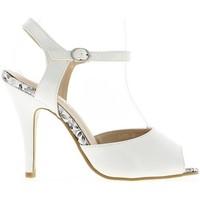 chaussmoi white sandals 11cm heel and front tray womens sandals in whi ...