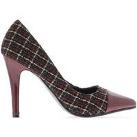 Chaussmoi Sharp bordeaux pumps heel end 10.5 cm bi material women\'s Court Shoes in red