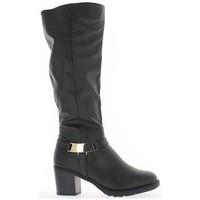 chaussmoi boots black women doubled to 65 cm heel womens high boots in ...