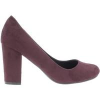 Chaussmoi Shoes large women size plum 9.5 cm heel women\'s Court Shoes in purple
