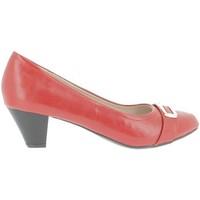 Chaussmoi Pumps large bright red women size 5.5 cm heel women\'s Court Shoes in red