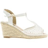 chaussmoi white espadrillles 8 cm heel and plateau of 15 cm womens san ...