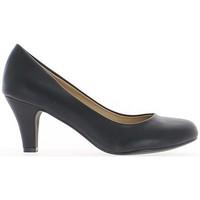 chaussmoi pumps heels of 6cm red loop womens court shoes in black