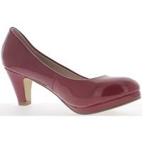 Chaussmoi Escarpins classiques bordeaux vernis à petits talons de 6, 5cm pe women\'s Court Shoes in red