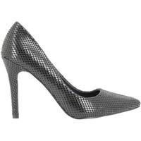 chaussmoi aspect black pumps snake sharp 105 cm heel womens court shoe ...