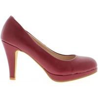 Chaussmoi Red Classic pumps to 9.5 cm platform heels women\'s Court Shoes in red