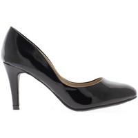 Chaussmoi Shoes women black nail end 8.5 cm heel women\'s Court Shoes in black