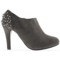 chaussmoi boots women gray zipper and 9cm heel womens low ankle boots  ...